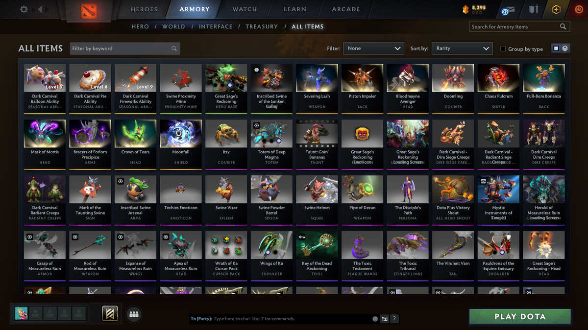 Ancient IV | MMR: 4286 | Behavior: 9194 | Monkey King & Techies Arcana | Anti-Mage Persona | Sven Shattered Sword | Many Immortals Inside | Mainpool | 8,295 Shards | 1300+ Hours | 971 Matches | 2025 Account | Quick Find Game |