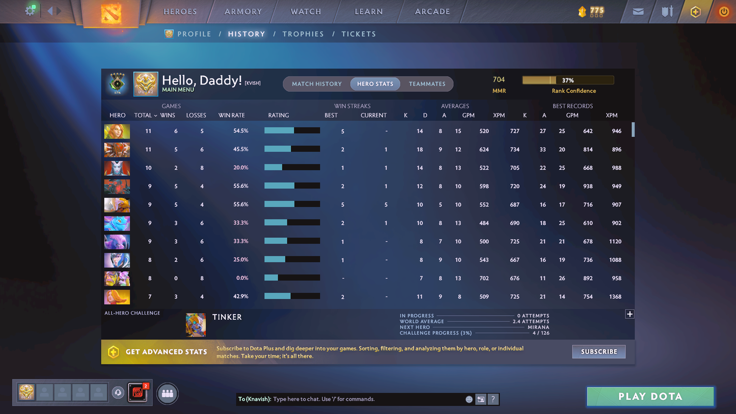 Herald V | MMR: 704 | Behavior Score: 8815 | Mainpool Account | Quick Que Time | Many Immortals, Items & Sets Inside