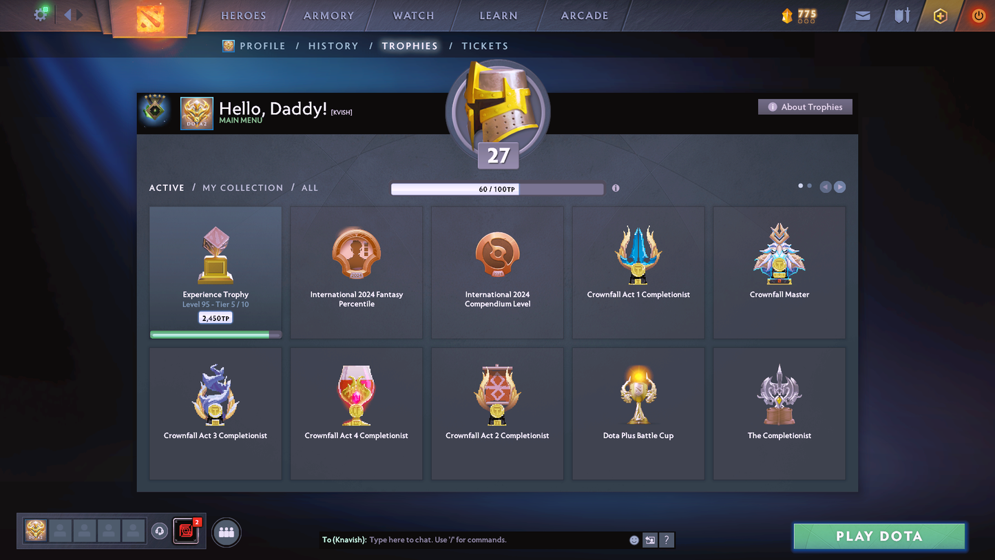 Herald V | MMR: 704 | Behavior Score: 8815 | Mainpool Account | Quick Que Time | Many Immortals, Items & Sets Inside
