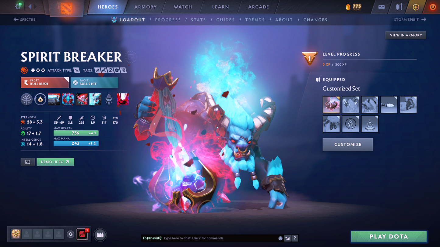 Herald V | MMR: 704 | Behavior Score: 8815 | Mainpool Account | Quick Que Time | Many Immortals, Items & Sets Inside
