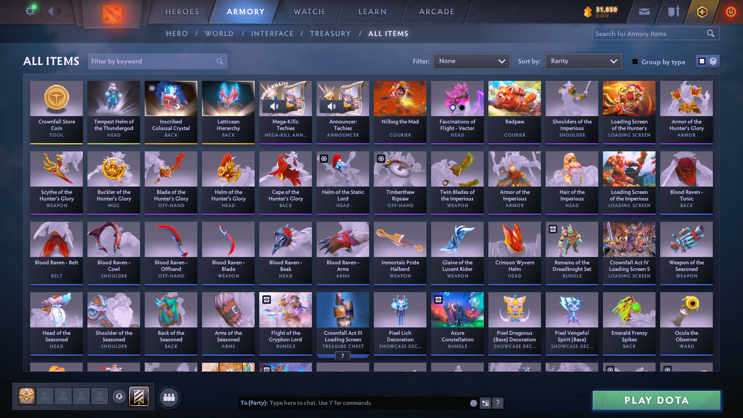Guardian IV | MMR 1194 | Behavior 8821 | Zeus Arcana | Fully Stacked with Immortals and Exclusive Sets!!!