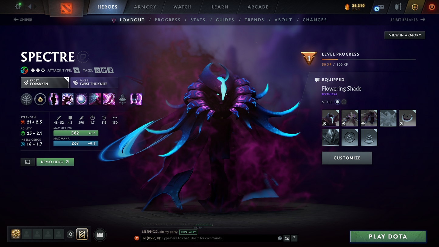 Guardian III | MMR: 1136 - Behavior Score: 12000 | 2 Arcanas: Phantom Assassin & Crystal Maiden | TI7's Reef's Edge Terrain | Many Immortals & Items Inside | Mainpool | Trophy Level: 233 | Full Access