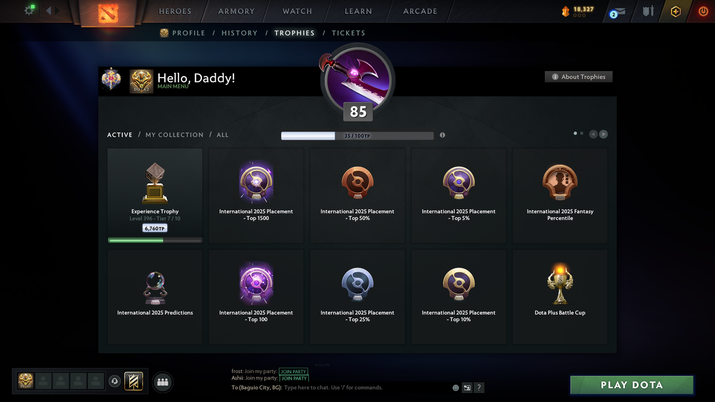 Legend I | MMR: 3130 - Behavior: 10167 | Complete Nemestice Battlepass | Arcanas: Spectre, Pudge, Shadow Fiend, Zeus | Personas: Dark Artistry Invoker, Dragon Knight, Mirana | Many Cache Sets & Items Inside | Trophy Level: 396 | Full Access