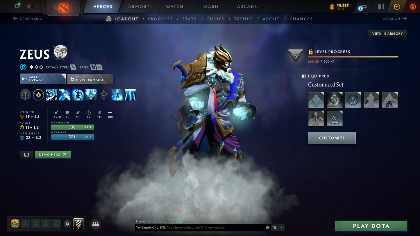 Legend I | MMR: 3130 - Behavior: 10167 | Complete Nemestice Battlepass | Arcanas: Spectre, Pudge, Shadow Fiend, Zeus | Personas: Dark Artistry Invoker, Dragon Knight, Mirana | Many Cache Sets & Items Inside | Trophy Level: 396 | Full Access