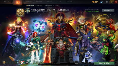 Archon V | MMR: 2921 - Behavior: 12000 | Battlepass: TI6, TI7, TI10, TI11 | 16,722 Hours Played & 10,180 Matches Played | 10 Exclusive Arcanas | 6 Latest Personas | Tons of Collector's Cache and Items | Trophy Level: 613 | Full Access