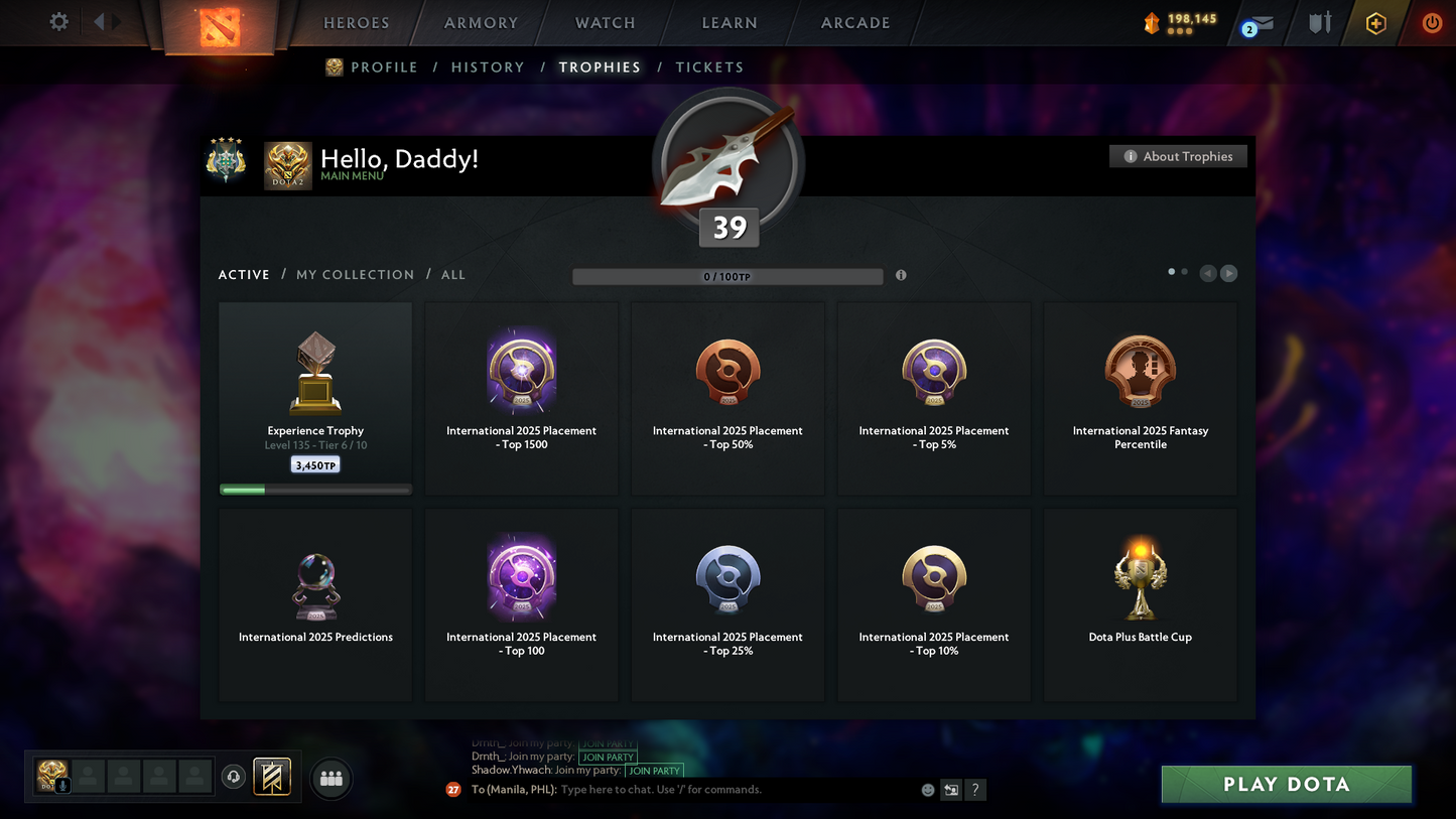 Archon IV | MMR: 2676 - Behavior: 11662 | 3 Arcanas: Legion Commander, Zeus & Terrorblade | Many Exclusive Sets & Immortals Inside | Trophy Level: 135 | Full Access | Mainpool