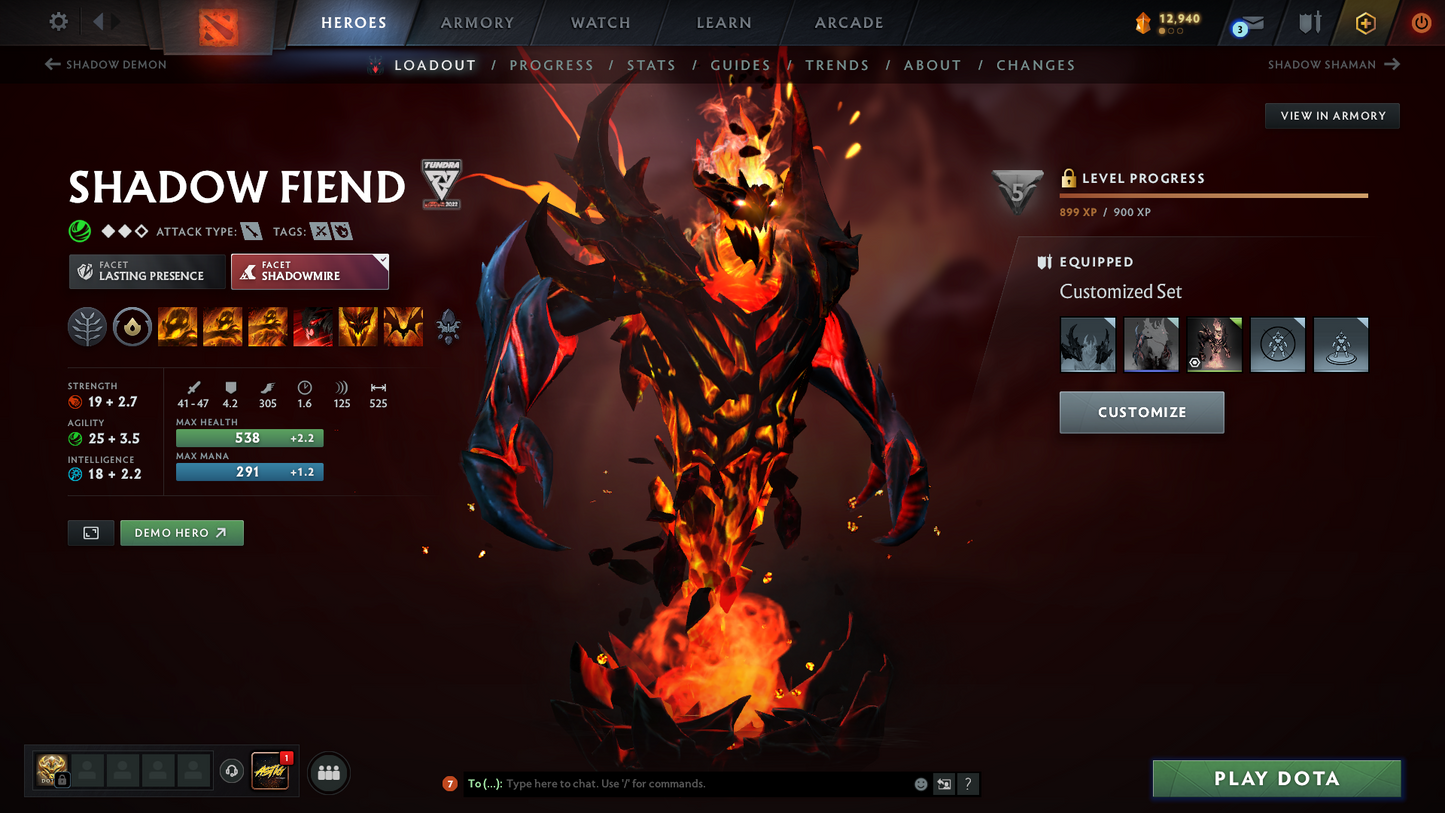 Archon V | MMR: 2936 - Behavior: 8361 | 5 Arcanas: Lina, Pudge, Shadow Fiend, Ogre Magi & Terrorblade | Complete 10th Anniversary Sets | 4336 Hours Played | Mainpool | Trophy Level: 384 | Many Exclusive Sets & Immortals Inside | Full Access