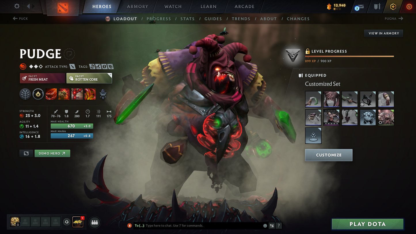 Archon V | MMR: 2936 - Behavior: 8361 | 5 Arcanas: Lina, Pudge, Shadow Fiend, Ogre Magi & Terrorblade | Complete 10th Anniversary Sets | 4336 Hours Played | Mainpool | Trophy Level: 384 | Many Exclusive Sets & Immortals Inside | Full Access