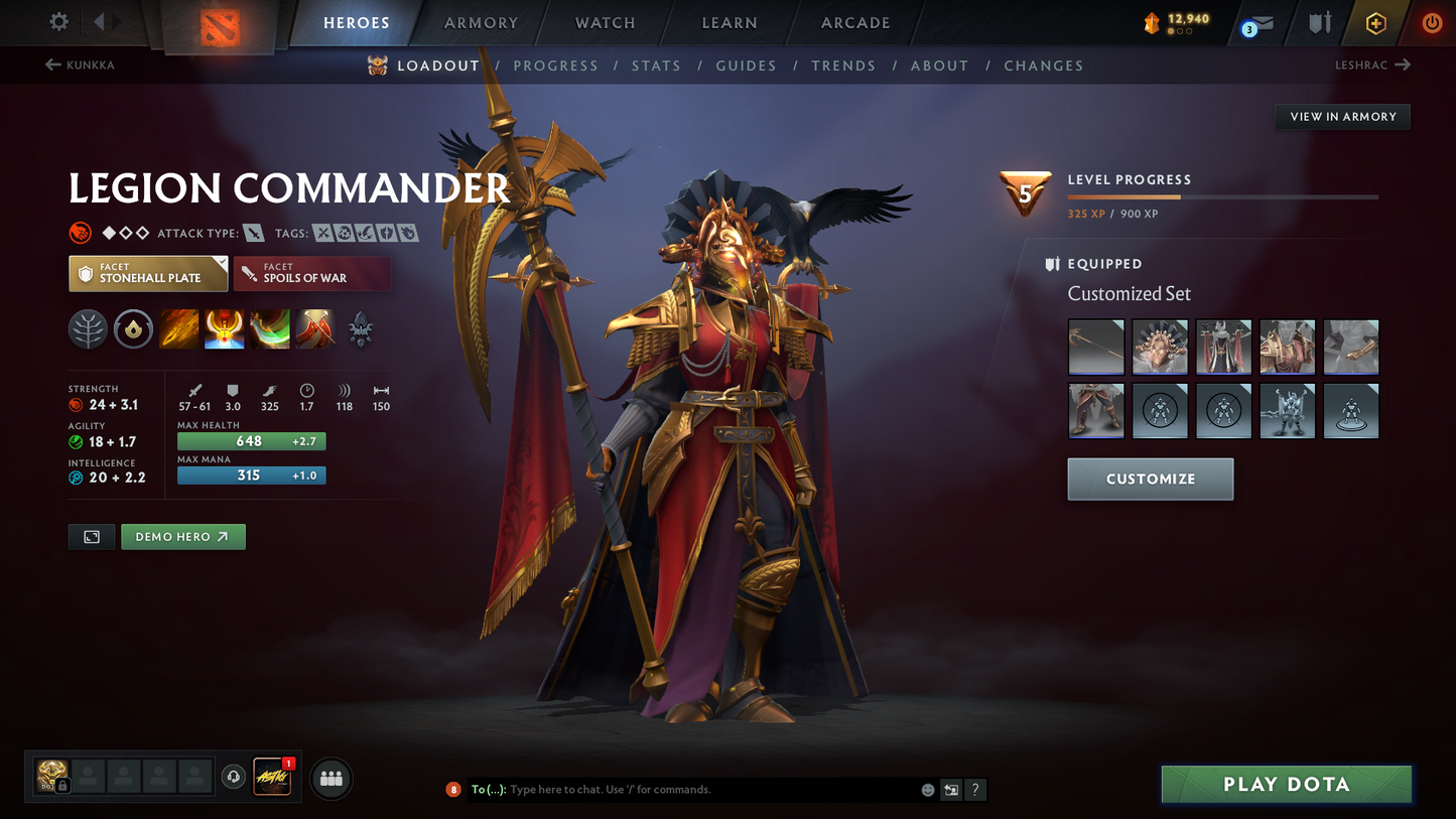 Archon V | MMR: 2936 - Behavior: 8361 | 5 Arcanas: Lina, Pudge, Shadow Fiend, Ogre Magi & Terrorblade | Complete 10th Anniversary Sets | 4336 Hours Played | Mainpool | Trophy Level: 384 | Many Exclusive Sets & Immortals Inside | Full Access