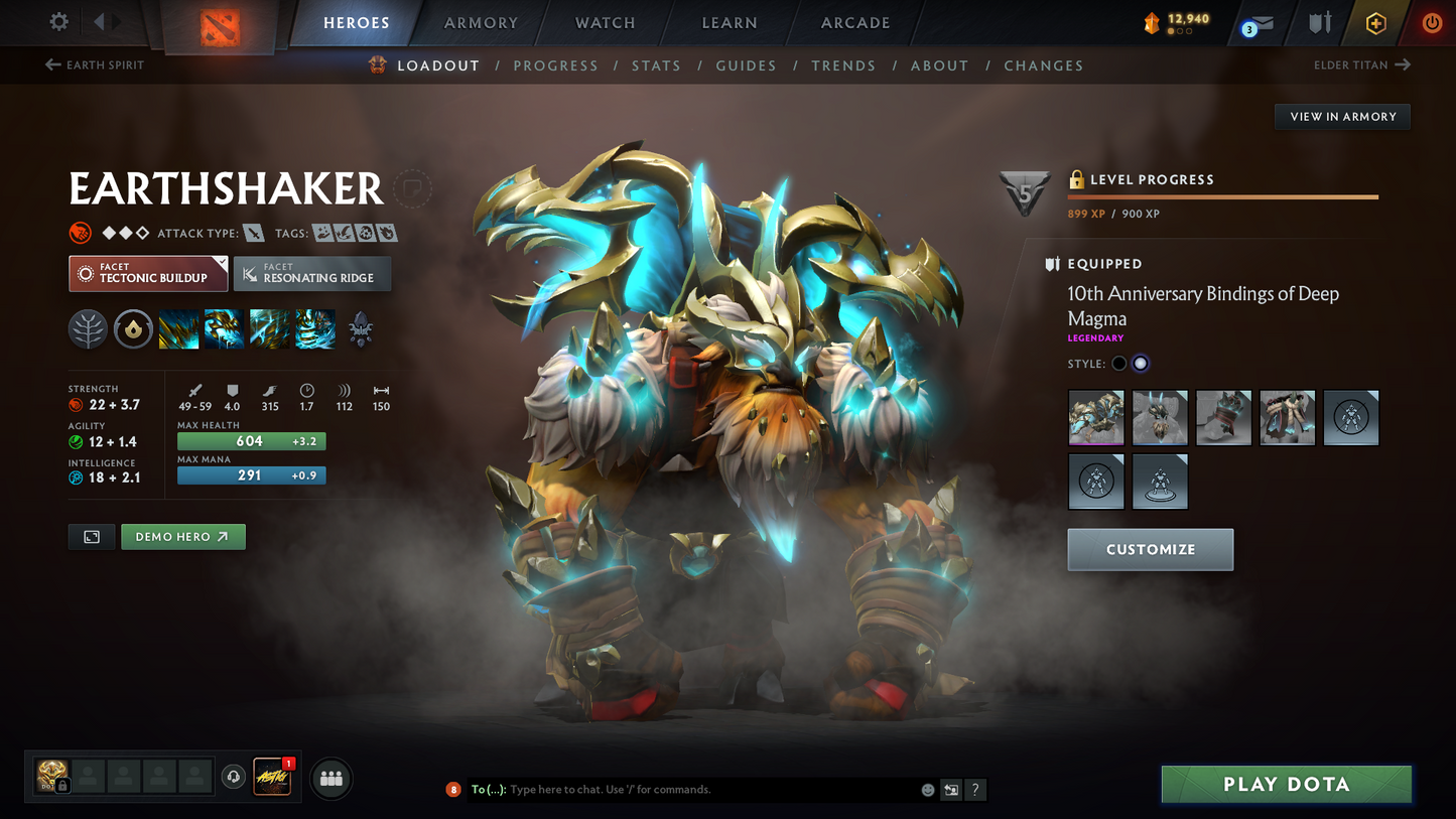 Archon V | MMR: 2936 - Behavior: 8361 | 5 Arcanas: Lina, Pudge, Shadow Fiend, Ogre Magi & Terrorblade | Complete 10th Anniversary Sets | 4336 Hours Played | Mainpool | Trophy Level: 384 | Many Exclusive Sets & Immortals Inside | Full Access