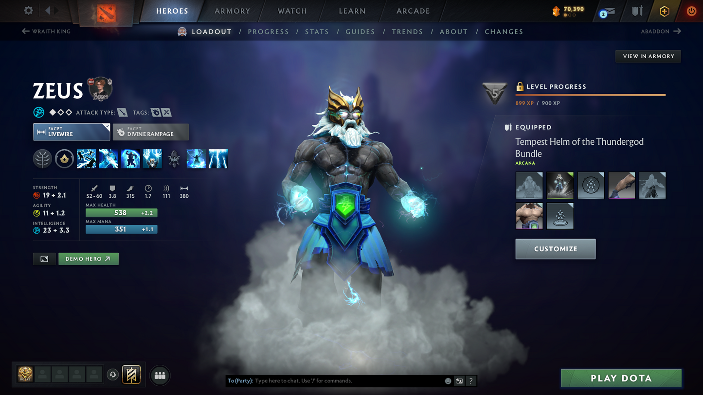 Legend IV | MMR: 3542 - Behavior: 11065 | 2 Arcanas: Shadow Fiend & Zeus | Many Exclusive Sets & Immortals Inside including Invoker's Magus Apex Immortal | 1821 Hours Played | Mainpool | Trophy Level: 239 | Full Access
