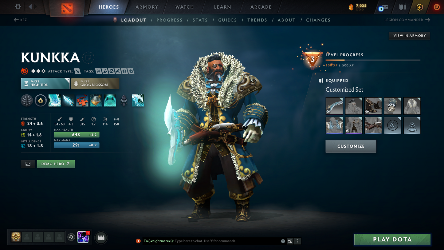 Herald IV | MMR 426 | Behavior 8598 | x77 MMR DD TOKENS | 2 Arcanas: Pudge & Crystal Maiden | Fully Stacked with Exclusive Sets & Immortals | Quick Find Match | Many Items Inside | Full Access
