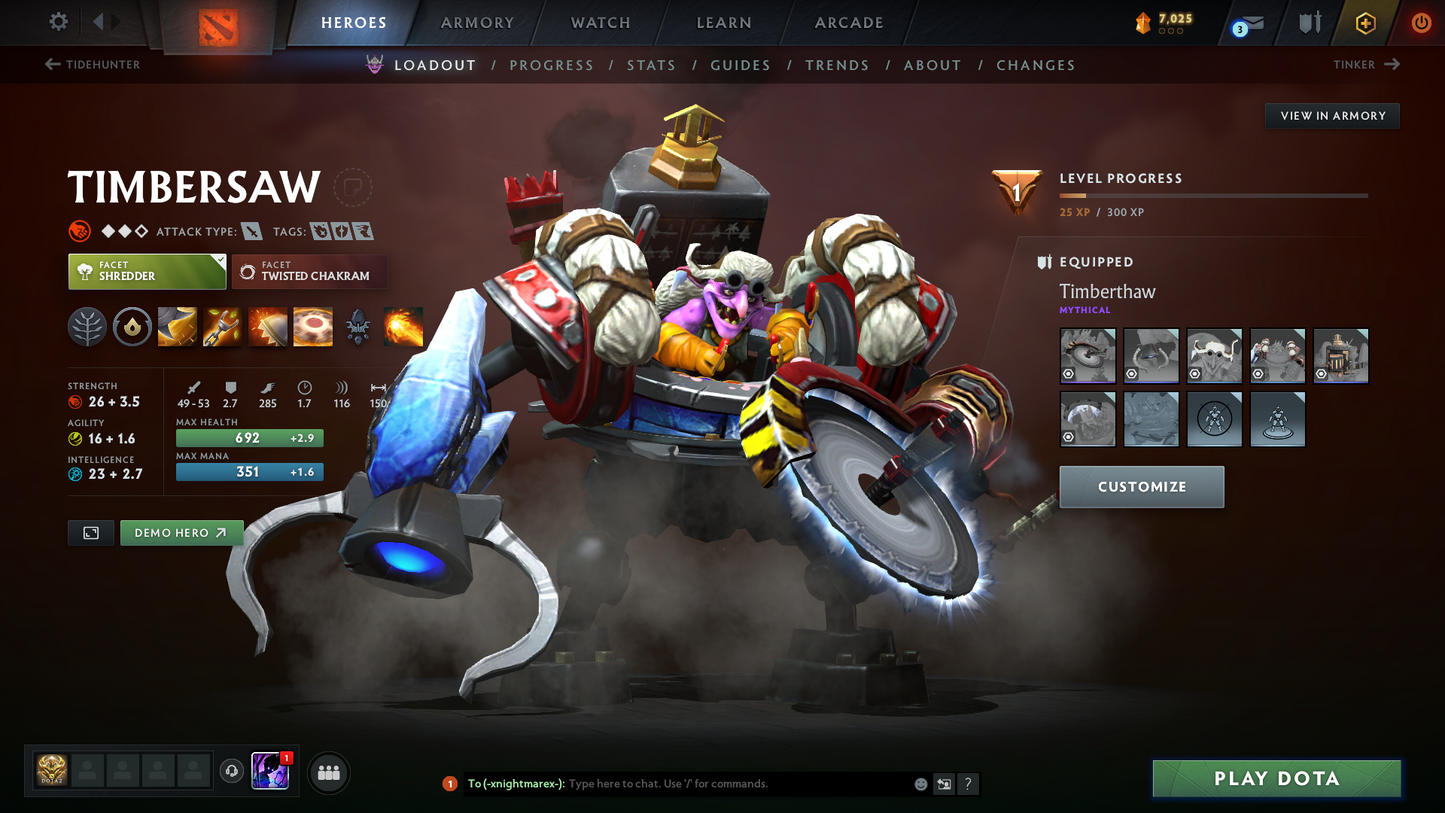 Herald IV | MMR 426 | Behavior 8598 | x77 MMR DD TOKENS | 2 Arcanas: Pudge & Crystal Maiden | Fully Stacked with Exclusive Sets & Immortals | Quick Find Match | Many Items Inside | Full Access