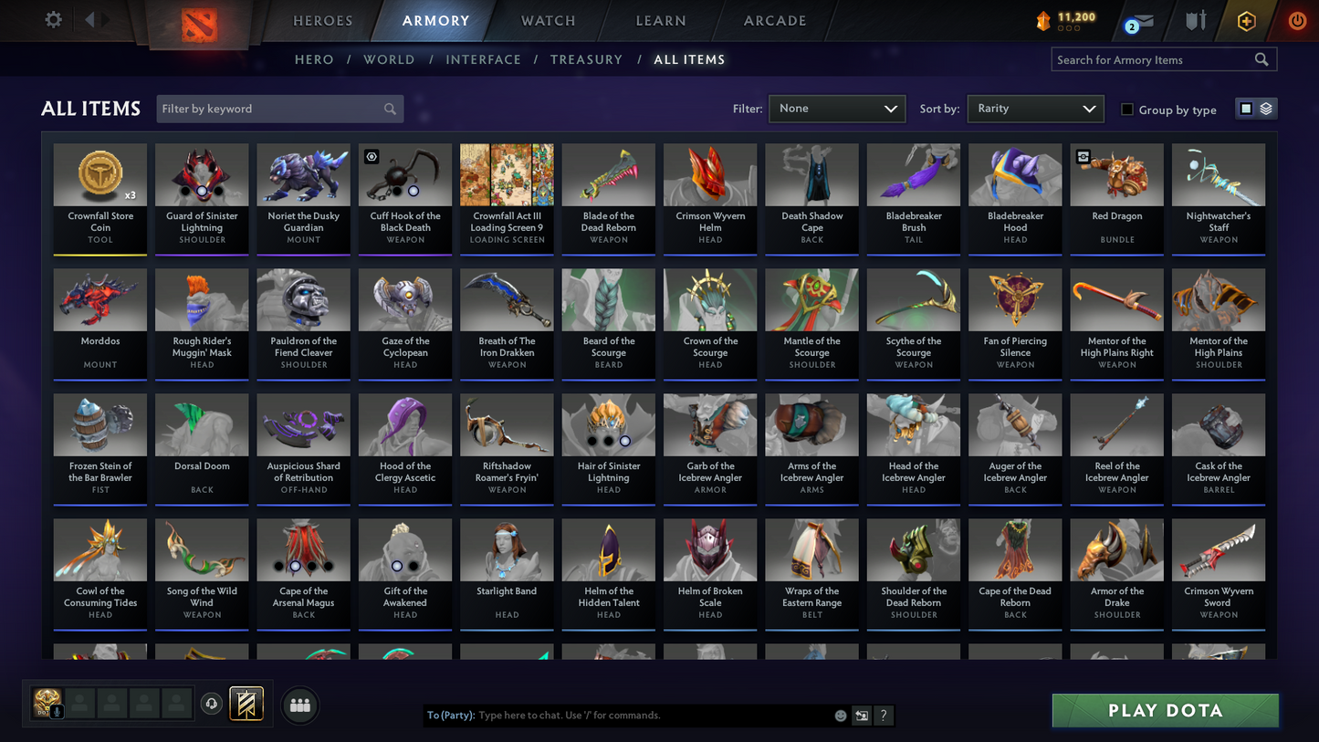 Herald V | MMR: 526 | Behavior Score: 9050 | Some Sets Inside | 900 Hours Played | Fast Queue | Trophy Level: 171 | Full Access