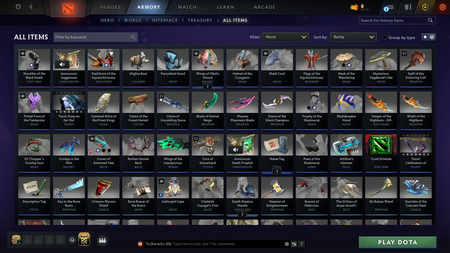 Archon III | MMR 2539 | Behavior 6635 | 850+ Matches Played | Some Items Inside | Full Access