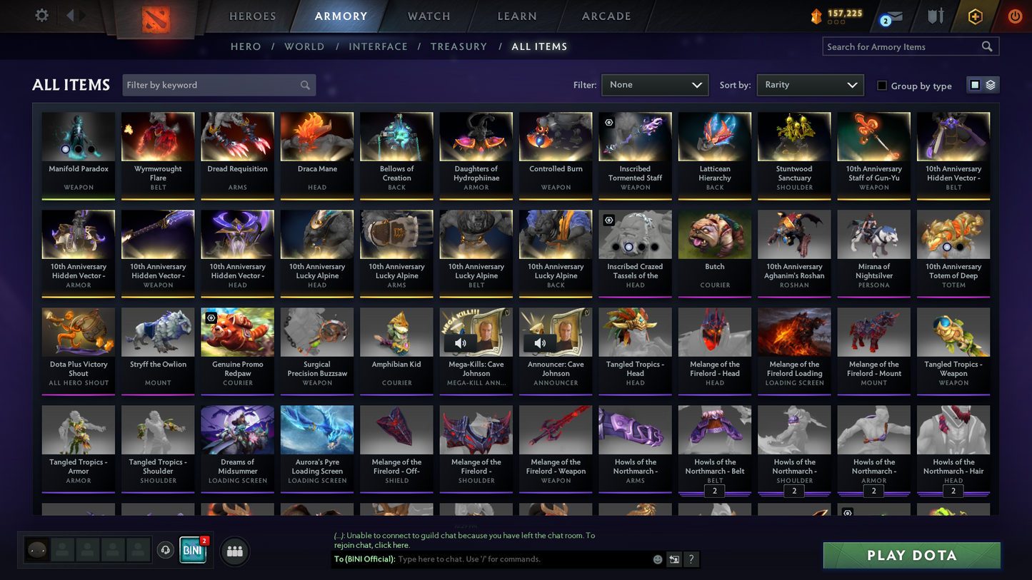 Archon II | MMR: 2528 | Behavior Score: 11217 | Phantom Assassin Arcana | Mirana Persona | Rare PA Cache Set Included | Many Items & Immortals Inside | 10th Anniversary Sets | 1800+ Hours Played | Mainpool | Trophy Level: 236 | Full Access