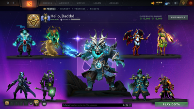 Divine II | MMR 4841 | Behavior 12000 | Mainpool | Juggernaut Arcana | Fully Stacked with Immortals and Sets | Trophy Level: 148+ | Quick Find Match | Perfect Summary | Full Access