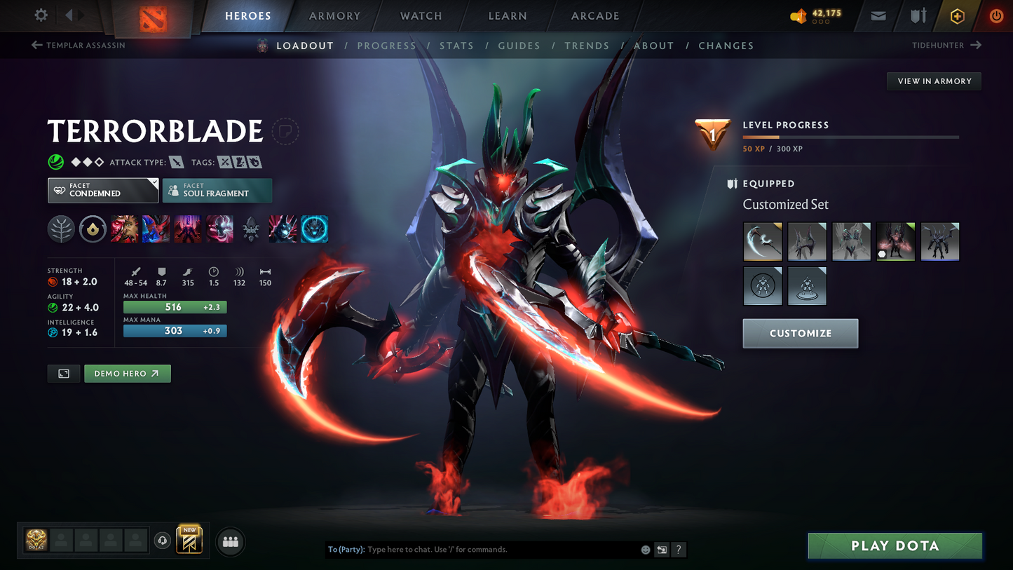 Legend III | MMR: 3346 | Behavior Score: 10283 | 3 Arcanas: Legion Commander, Juggernaut, Terrorblade | Sven's Latest Cache Set | Many Exclusive Items | Mainpool | Trophy Level: 171 | Full Access