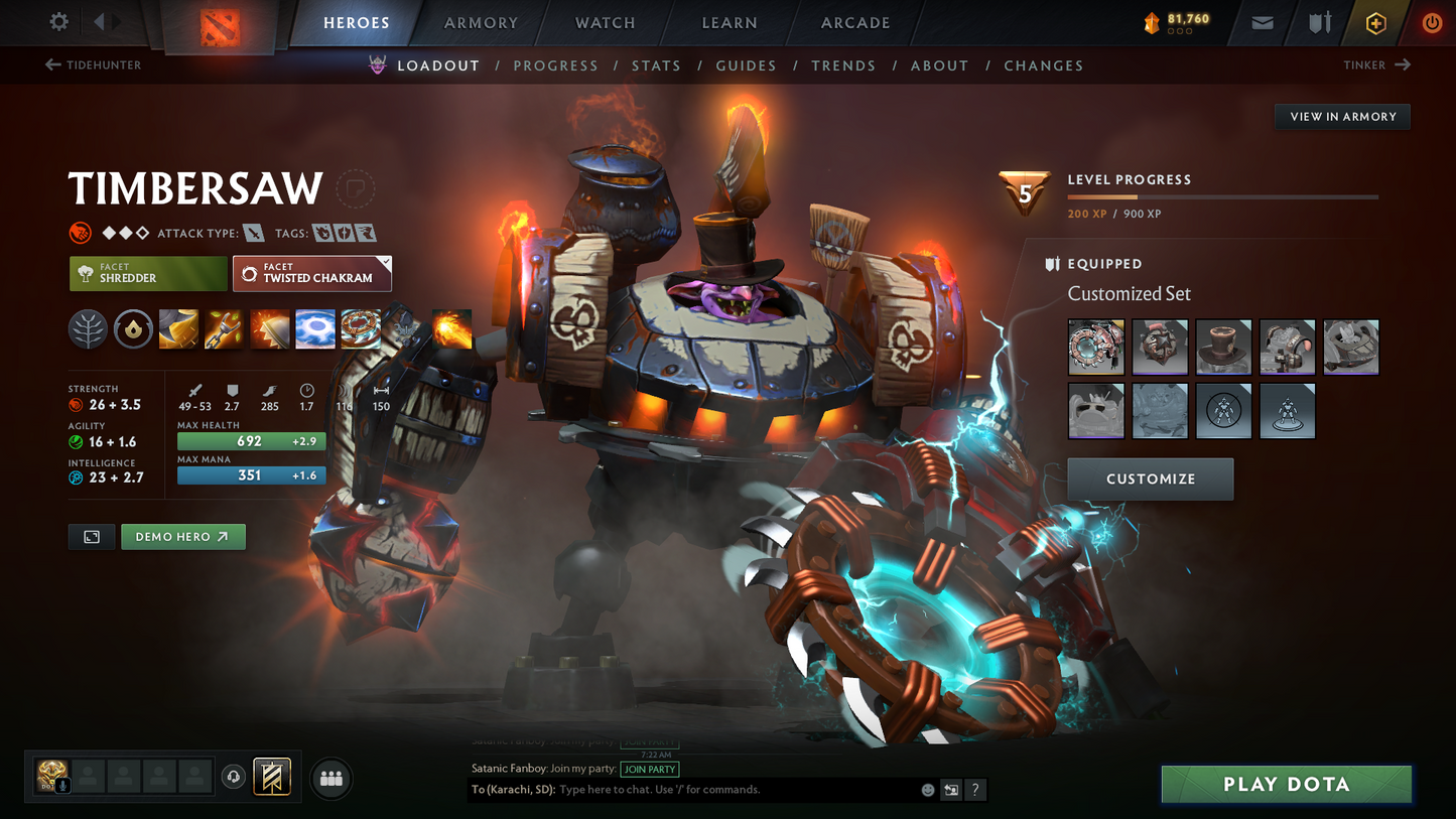 Archon II | MMR: 2476 | Behavior Score: 10535 | 2 Arcanas: Lina, Zeus | 3000 Matches Played | Many Immortals & Sets | Mainpool | Trophy Level: 312 | Full Access