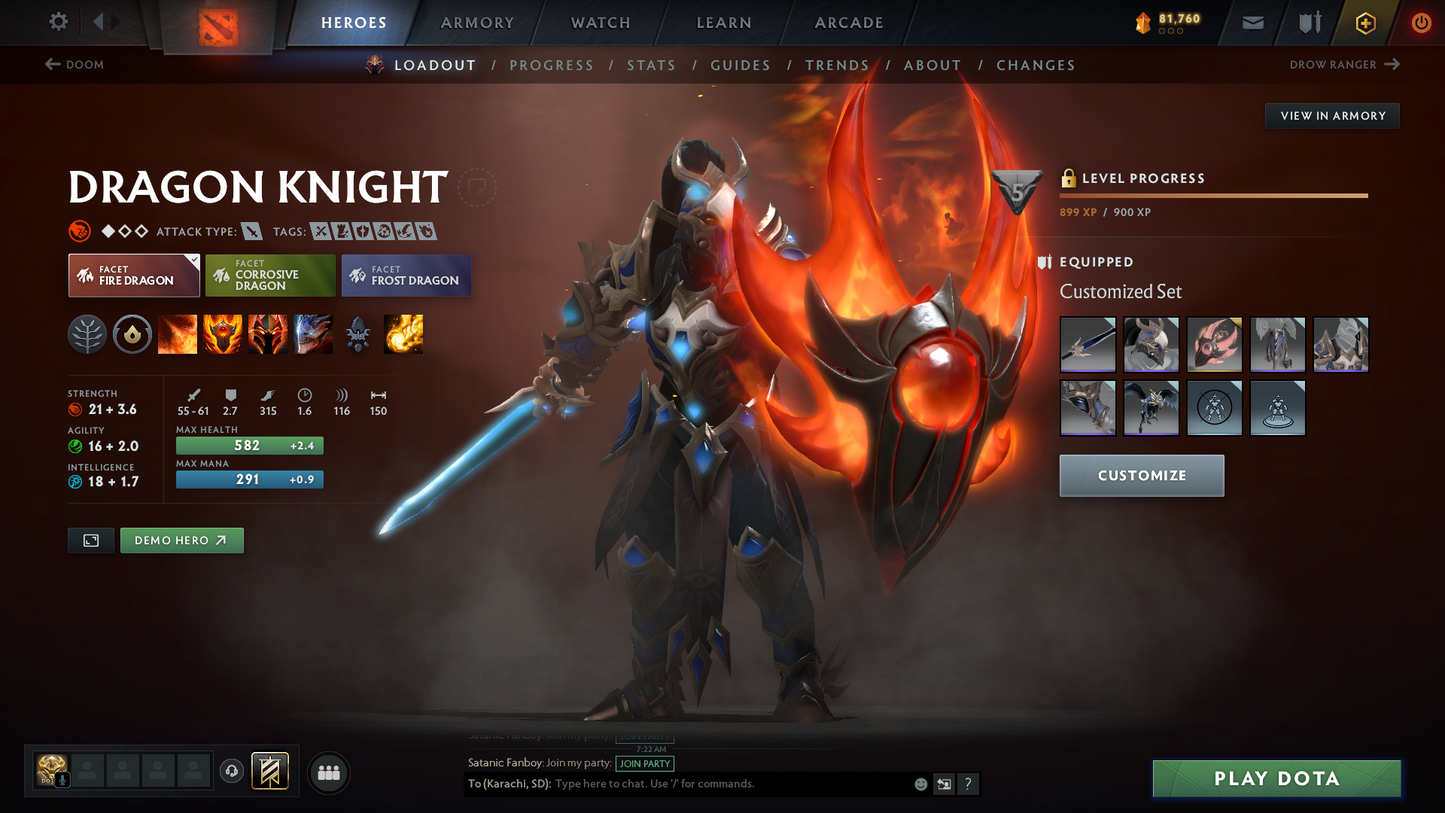 Archon II | MMR: 2476 | Behavior Score: 10535 | 2 Arcanas: Lina, Zeus | 3000 Matches Played | Many Immortals & Sets | Mainpool | Trophy Level: 312 | Full Access