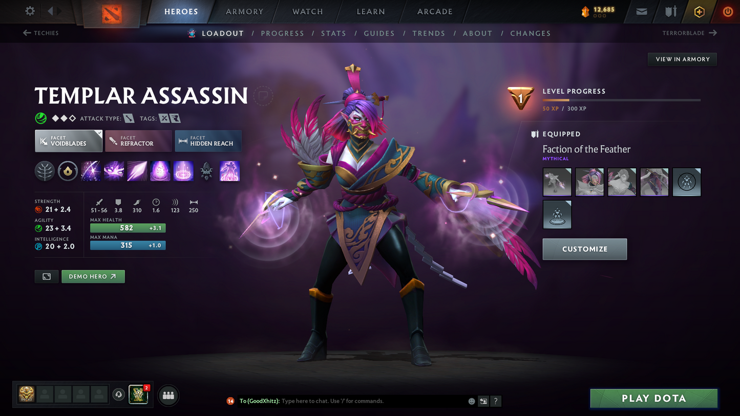 Archon II | MMR: 2476 | Behavior Score: 10535 | 2 Arcanas: Juggernaut & Ogre Magi | 2000+ Matches Played | Many Immortals & Sets | Mainpool | Trophy Level: 281 | Full Access