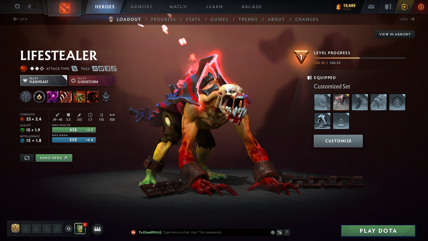Archon II | MMR: 2476 | Behavior Score: 10535 | 2 Arcanas: Juggernaut & Ogre Magi | 2000+ Matches Played | Many Immortals & Sets | Mainpool | Trophy Level: 281 | Full Access