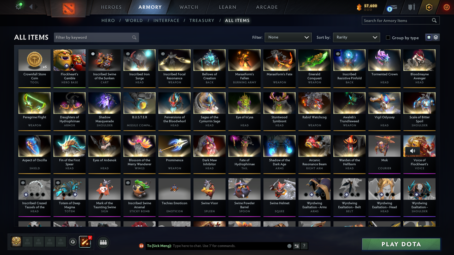 Legend II | MMR: 3248 | x25 MMR DD TOKENS | 2 Arcanas: Ogre Magi & Techies | Many Immortals & Sets Inside | Fast Queue | Full Access | Behavior Score: 8982 | 800+ Hours Played