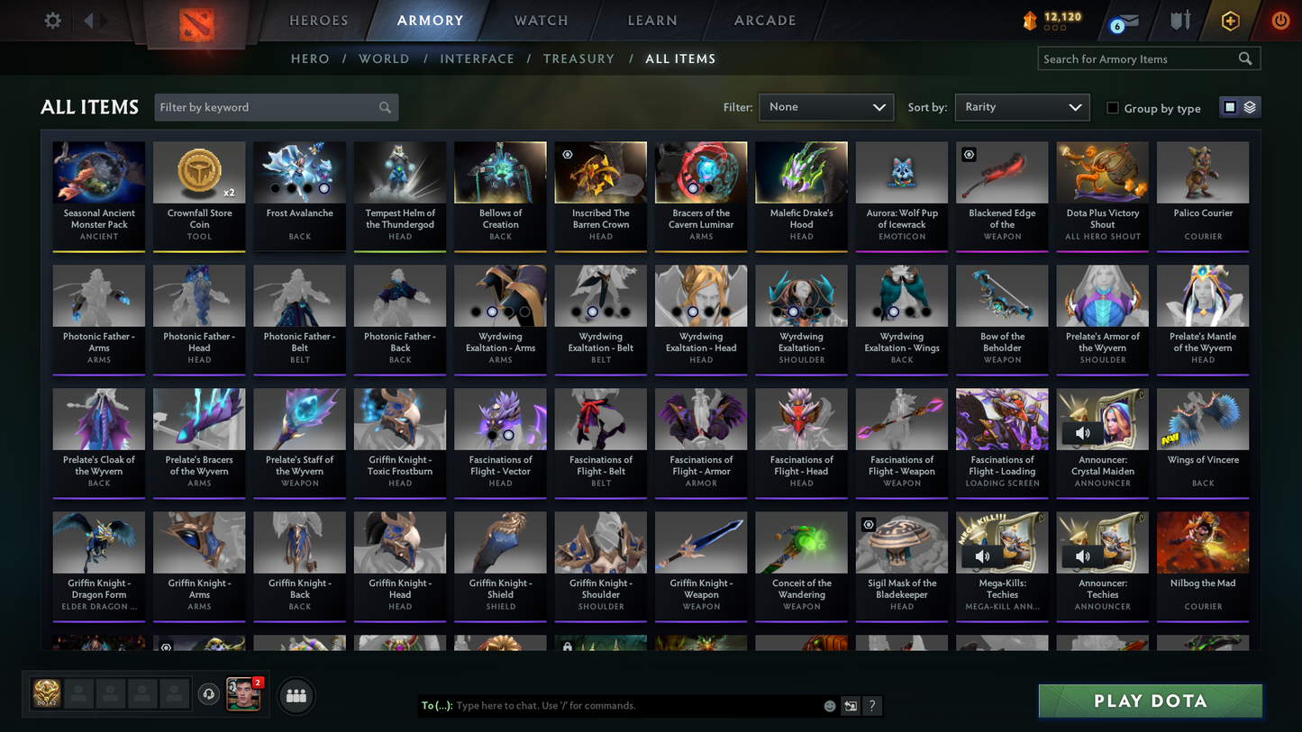 Legend II | MMR: 3246 | Behavior Score: 10150 | x104 MMR DD TOKENS | 2 Arcanas: Zeus & MK | Many Items Inside | Fast Queue