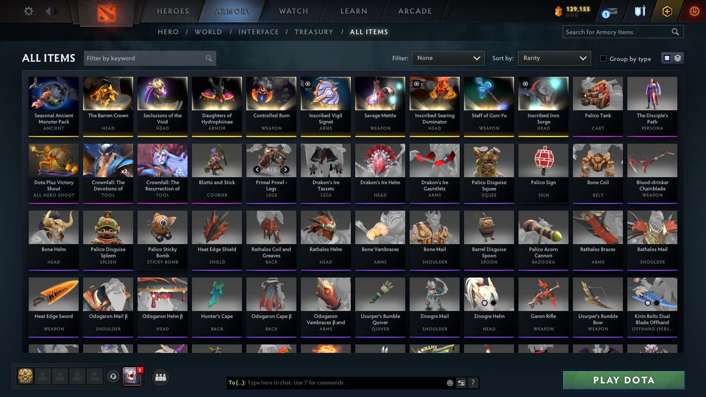 Ancient IV | MMR: 4258 | Behavior Score: 10899 | Mainpool | 2000+ Hours Played | Latest Quartero's Curios Sets | AM Persona | Many Immortals & Items Inside | Fast Queue | Full Access