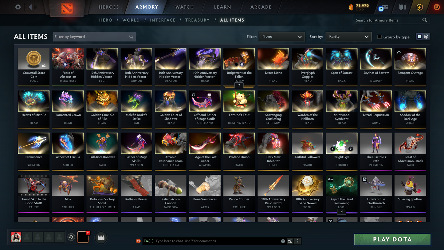 Archon V | MMR: 3069 - Behavior: 9877 | Many Immortals | Pudge Arcana | Antimage Persona | Mainpool | 2300+ Hours | Full Access | Fast Queue