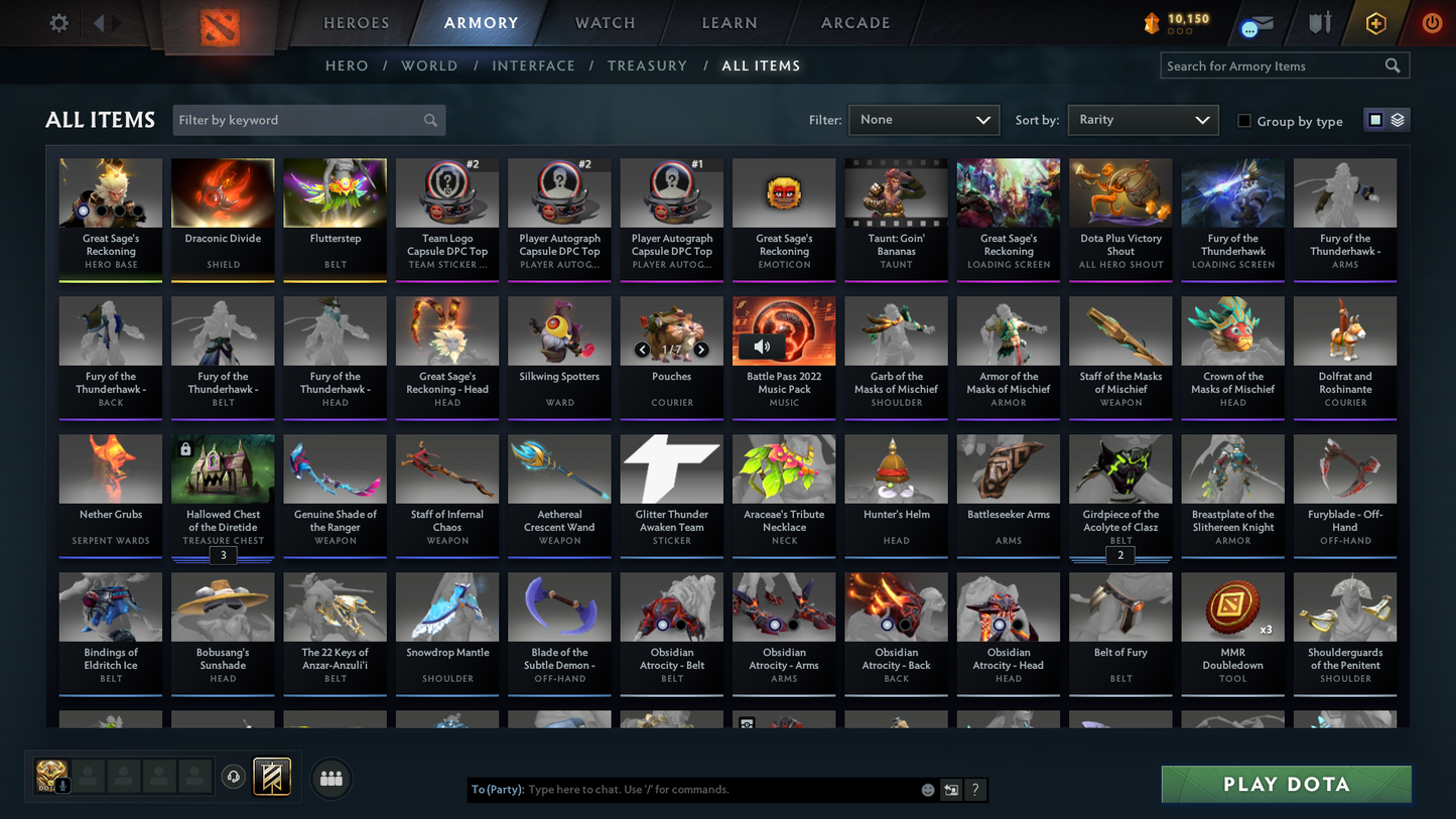 Crusader IV | MMR: 2157 | Behavior: 10004 | Monkey King Arcana | Decent Sets Inside | Fast Queue
