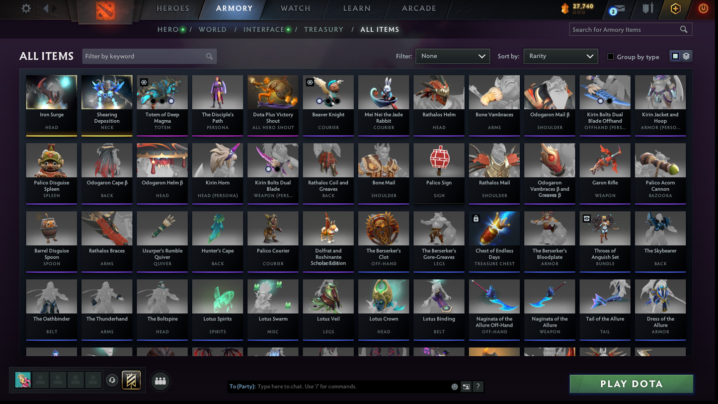 Legend II | MMR: 3153 - Behavior Score: 9614 | AM Persona | Latest Quartero's Curios Sets | Fast Queue | Full Access