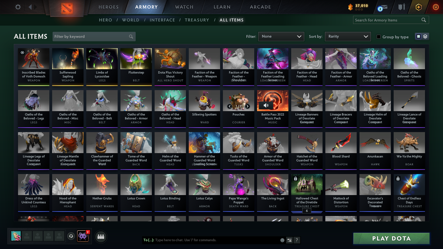 Crusader II | MMR: 1672 | Behavior: 10025 | Legion Arcana | 1800+ Matches | Many Items Inside | Mainpool | High Trophy Level | Fast Queue | 2017 Account