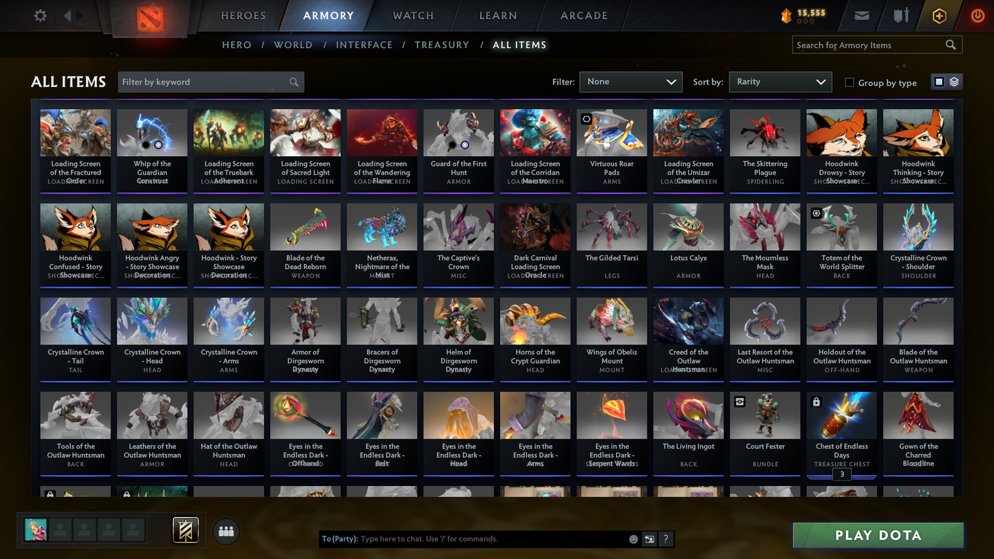 TI7, TI8, Nemestice - Prestige Acc - 5 Arcanas: Spectre, Terrorblade, CM, Rubick & Ogre | Lion's Green Hand & Kunkka Shark Immortal | DK Persona & Dark Artistry Kid | Many Cache Sets & Items | 4 Personas | Rare Terrains | Complete Access