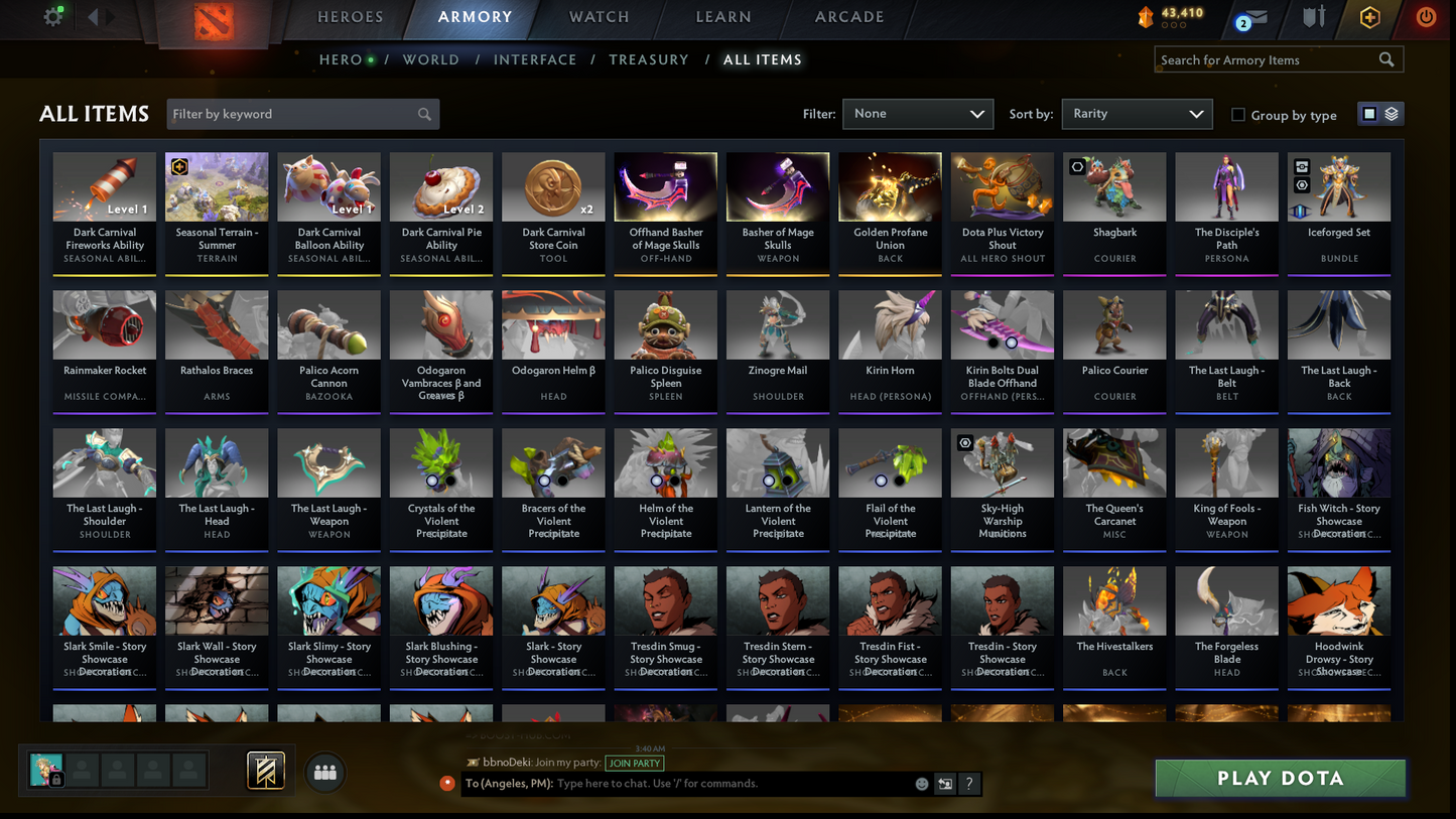 Crusader III | MMR: 1873 - Behavior: 7889 | Anti Mage Persona | 2016 Account | Fast Queue | Quartero's Curios Sets | Instant Delivery | Complete Access | Perfect for Smurfing