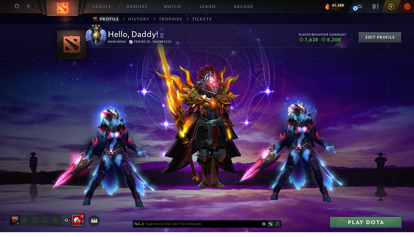 Divine III | MMR: 4908 - Behavior: 7628 | LC Set | Trophy Lvl 25 | Not Mainpool | Quick Delivery | Safe and Secure | Number Active