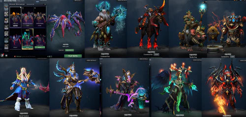 BATTLEPASS: TI6, TI7, TI8, TI9, TI10, NEMESTICE - SEE DESCRIPTION! - IO, ES, WK, QOP, WR, SPECTRE ARCANA + LC WINGS, GREEN IMMOS