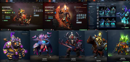BATTLEPASS: TI6, TI7, TI8, TI9, TI10, NEMESTICE - SEE DESCRIPTION! - IO, ES, WK, QOP, WR, SPECTRE ARCANA + LC WINGS, GREEN IMMOS