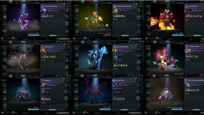 BATTLEPASS: TI8, TI9, TI10, TI11, NEMESTICE - SPECIAL COLLECTOR'S ACCOUNT - 12 ARCANAS: SPEC, ES, WK, QOP, WR, VOID, RAZOR, PA, JUGG, RUBICK, ZEUS & LINA + LION'S GREEN HAND, DARK ARTISTRY & TINY PRESTIGE | TONS OF CACHE SETS | ALL PERSONAS | TERRAINS