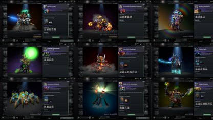 Battlepass: Aghanims, TI9 | Drow Ranger, Earthshaker, Jugg & CM Arcana | 4 Personas: Invoker, CM, AM & Mirana | Axe, Tiny & Hoodwink Prestige | Tons of Cache Sets & Items | Fully Stacked Account | 7700+ Hours Played | Complete Access