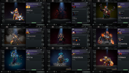 BATTLEPASS: TI8, TI9, TI10, TI11, NEMESTICE, AGHANIM - SEE DESCRIPTION! - DROW, ES, WK, QOP, WR, SPECTRE ARCANAS + LION'S GREEN HAND, AXE & TINY PRESTIGE | CACHES WORTH $1000+ | ALL PERSONAS | TERRAINS | SPECIAL COLLECTOR'S ACCOUNT