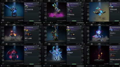 BATTLEPASS: TI8, TI9, TI10, TI11, NEMESTICE, AGHANIM - SEE DESCRIPTION! - DROW, ES, WK, QOP, WR, SPECTRE ARCANAS + LION'S GREEN HAND, AXE & TINY PRESTIGE | CACHES WORTH $1000+ | ALL PERSONAS | TERRAINS | SPECIAL COLLECTOR'S ACCOUNT