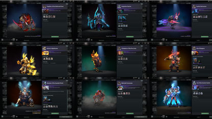 BATTLEPASS: TI8, TI9, TI10, TI11, NEMESTICE - SPECIAL COLLECTOR'S ACCOUNT - 12 ARCANAS: SPEC, ES, WK, QOP, WR, VOID, RAZOR, PA, JUGG, RUBICK, ZEUS & LINA + LION'S GREEN HAND, DARK ARTISTRY & TINY PRESTIGE | TONS OF CACHE SETS | ALL PERSONAS | TERRAINS
