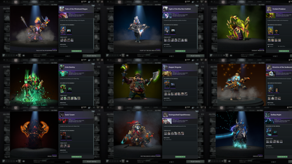 BATTLEPASS: TI8, TI9, TI10, TI11, NEMESTICE, AGHANIM - SEE DESCRIPTION! - DROW, ES, WK, QOP, WR, SPECTRE ARCANAS + LION'S GREEN HAND, AXE & TINY PRESTIGE | CACHES WORTH $1000+ | ALL PERSONAS | TERRAINS | SPECIAL COLLECTOR'S ACCOUNT