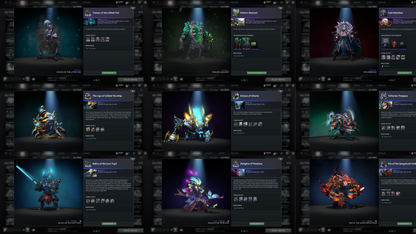 BATTLEPASS: TI8, TI9, TI10, TI11, NEMESTICE, AGHANIM - SEE DESCRIPTION! - DROW, ES, WK, QOP, WR, SPECTRE ARCANAS + LION'S GREEN HAND, AXE & TINY PRESTIGE | CACHES WORTH $1000+ | ALL PERSONAS | TERRAINS | SPECIAL COLLECTOR'S ACCOUNT
