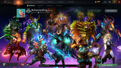 Crusader III | MMR: 1892 | Behavior Score: 7560 | Juggernaut Arcana | Many Immortals Inside | Trophy Level: 39 | 915 hours | Mainpool Account | Quick Que | Many Sets Inside
