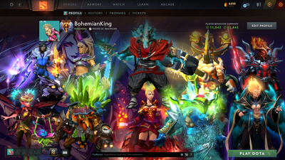 Immortal | 5.8K MMR | Behavior: 11843 | Lina & Juggernaut Arcana | Extremely Stacked Inventory | Mainpool | Many Immortals | 4882 Commends | 1200 Match MVPs | Trophy Level 112 | 10K Hours | 10K Matches | 6,515 Shards | Full Access | Instant Delivery