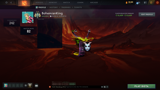 Archon II | Behavior Score: 8609 | Few Sets Inside | Quick Que | Mainpool Account | 520 hours | 2025 Account | Full Access | Perfect to Smurf