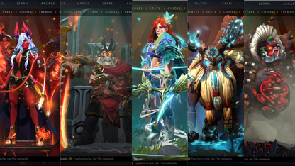 TI6, TI9, TI10, NEMESTICE - Collector's Acc - 5 Arcanas: WK, QOP, WR, ES & Pudge | Ultra Rare Legion Wings | DK Persona & Dark Artistry Kid | Rare Terrains including Immortal Gardens | High Value Cache Sets & Items | 6 Personas | 2012 Account