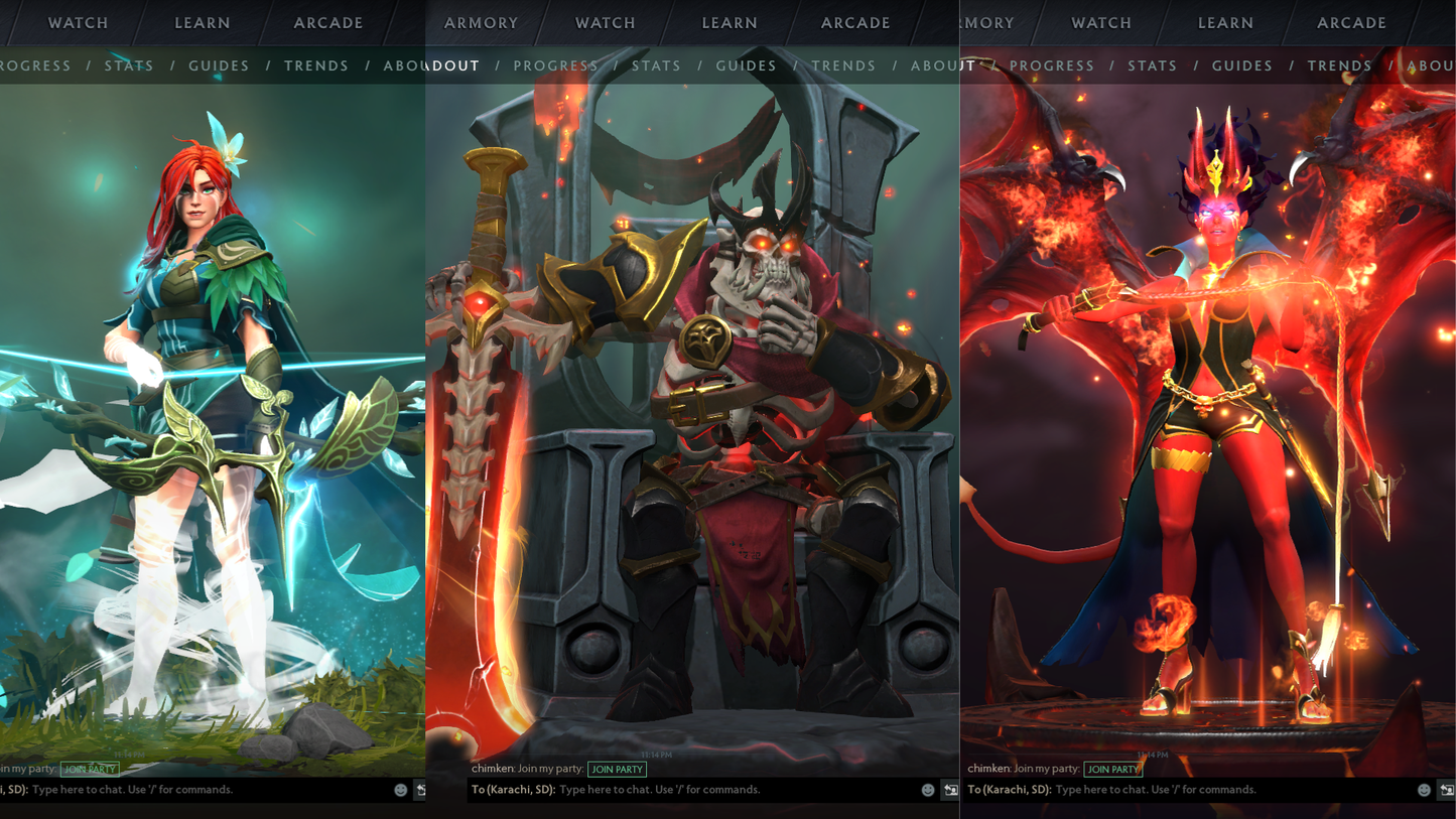 Archon III | MMR: 2600 - Behavior: 12000 | BATTLEPASS: TI7, TI8 & TI10 | 6 Arcanas - Wraith King, Windranger, Queen of Pain, IO, Techies & LC | Lion's Green Hand | Kunkka's Shark Immortal | 3 Personas | 4 Terrains | Cache Sets | 7400+ Matches